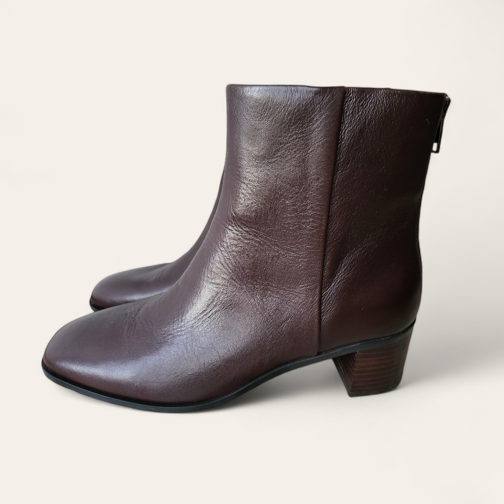 Madewell Essex Ankle Boot Leather Womens 8.5 Brown